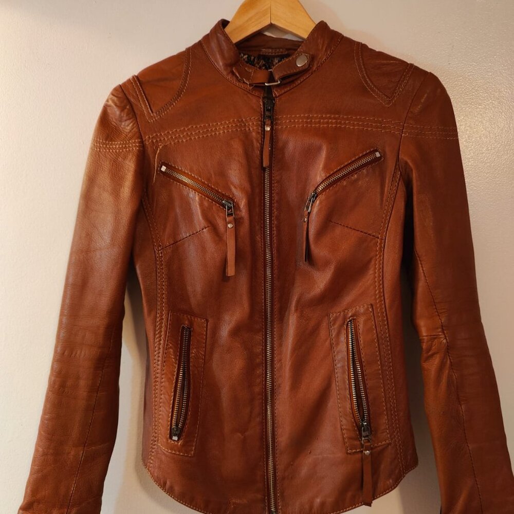 Genuine Brown Leather Jacket